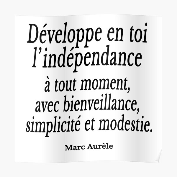 Marc Aurele Quote Posters For Sale Redbubble Marc Aurele Quote Posters For Sale Redbubble