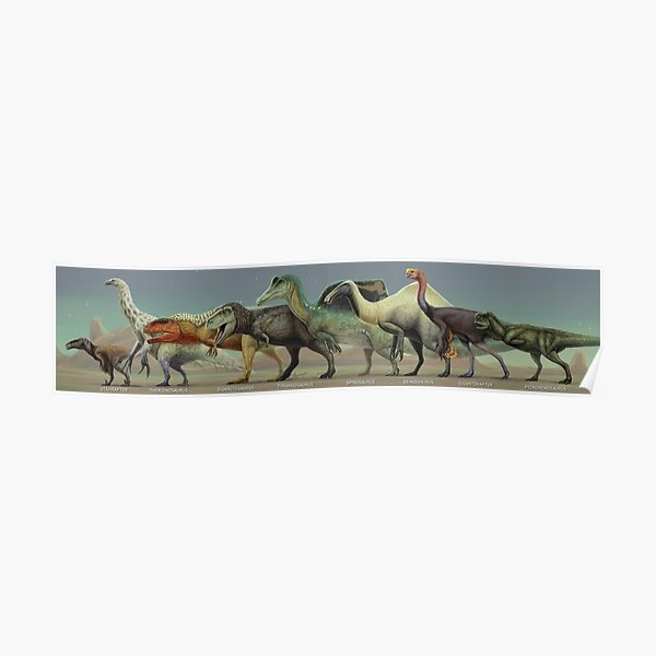 LARGE THEROPOD DINOSAURS. 2021 poster edit Poster