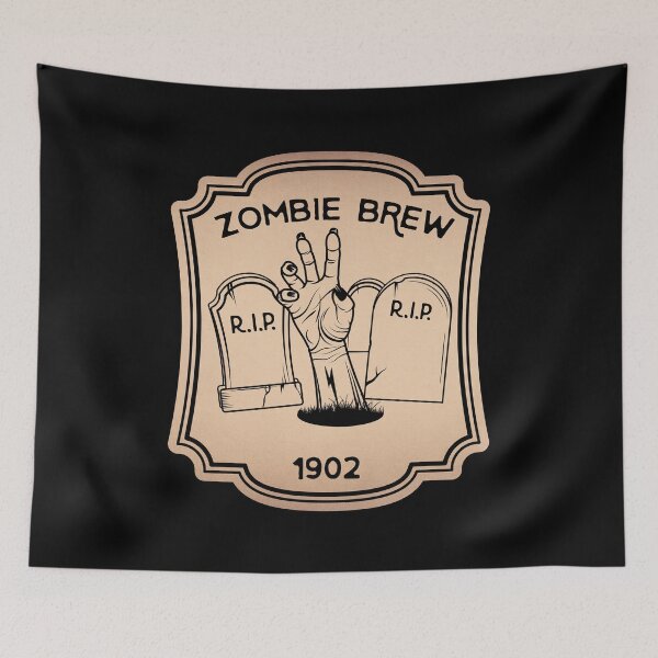 Item preview, Zombie Brew Potion Vintage Label designed and sold by KrisSidDesigns.