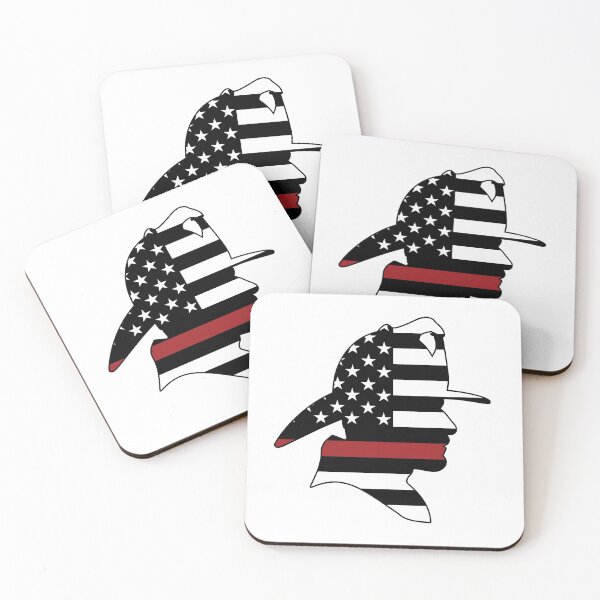 Item preview, All American Firefighter Redline USA Flag designed and sold by Samsdesignshop.