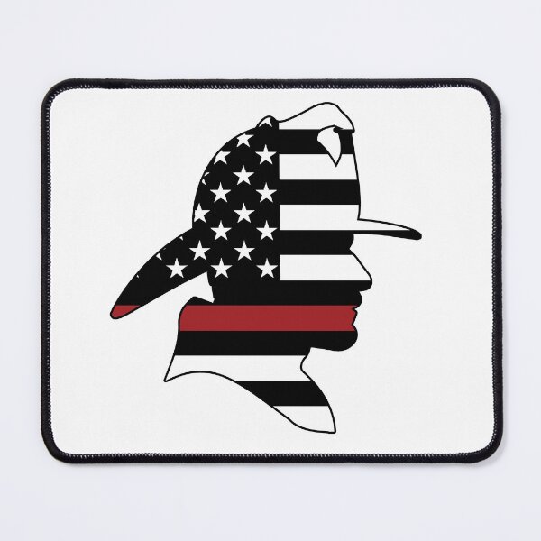 Item preview, All American Firefighter Redline USA Flag designed and sold by Samsdesignshop.