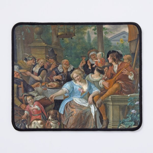 Item preview, Merry Company on a Terrace - Jan Steen c. 1670 designed and sold by SlawBoy.