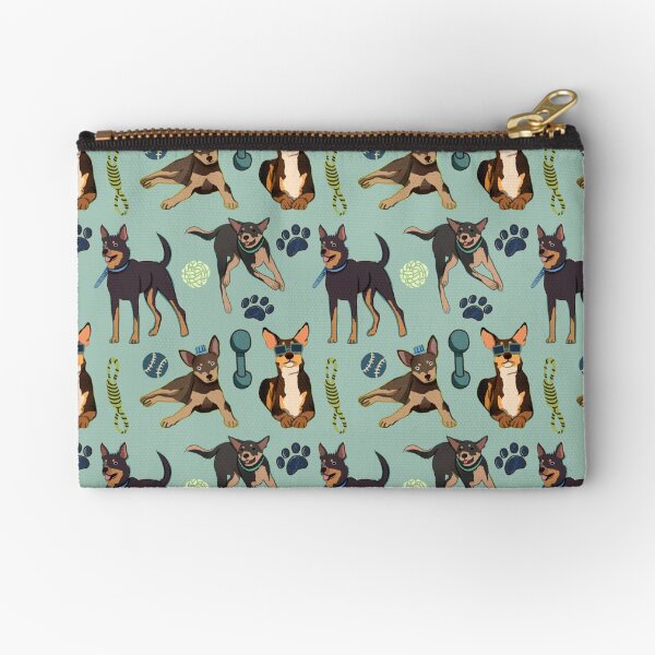 Item preview, Australian Kelpie - Cute Tan and Black Dog Illustration Pattern  designed and sold by TheRainbowRoom.
