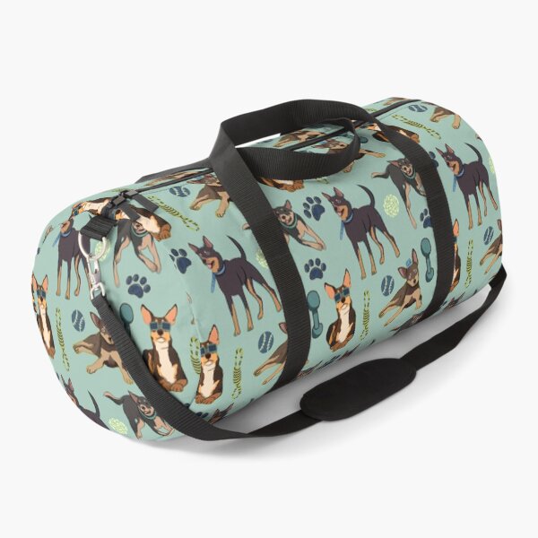 Item preview, Australian Kelpie - Cute Tan and Black Dog Illustration Pattern  designed and sold by TheRainbowRoom.