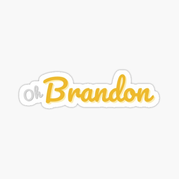 Item preview, Oh Brandon - Gold and Grey designed and sold by littlemerlion.