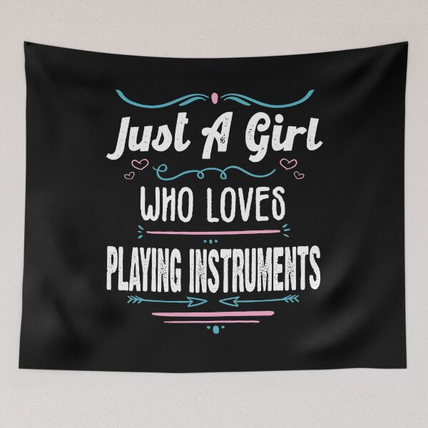 Item preview, Just A Girl Who Loves Playing Instruments - Funny Gift Idea 2021 designed and sold by RedHive.