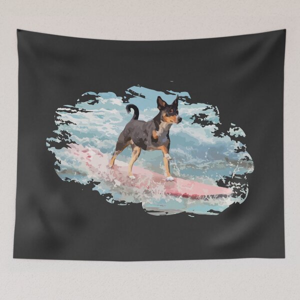 Item preview, Dog On Surfboard designed and sold by bahicharafe.