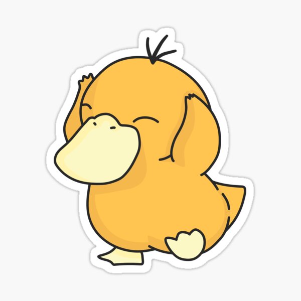 Orange Duck - Poket Monster Sticker