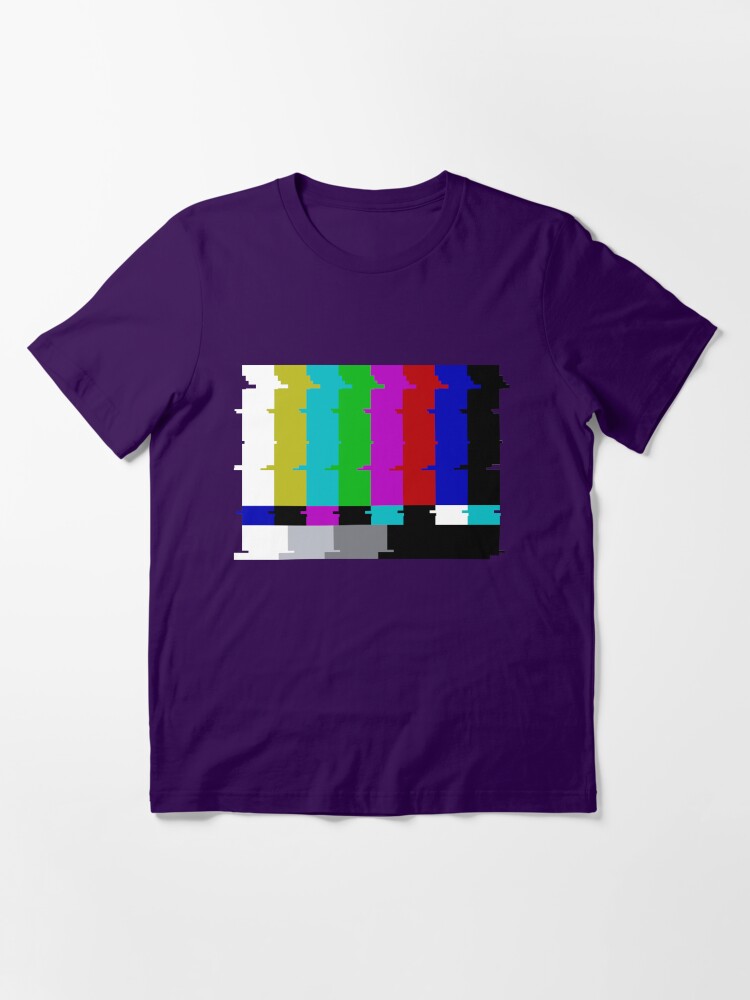 Thumbnail 3 of 7, Essential T-Shirt, Vintage TV Test Pattern Glitch designed and sold by djspacegr.