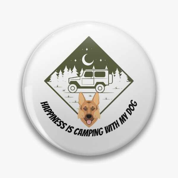 Item preview, Happiness Is Camping With My Dog designed and sold by Chanchane Store.