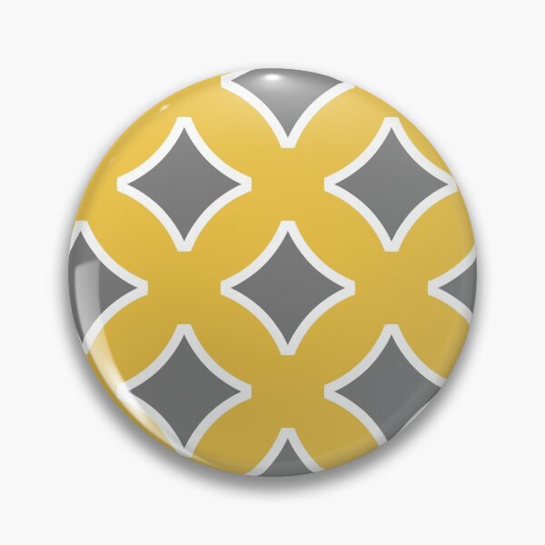 Artikelvorschau, Mustard yellow, white, grey, modern, ornamental, pattern entworfen und verkauft von Svitac.