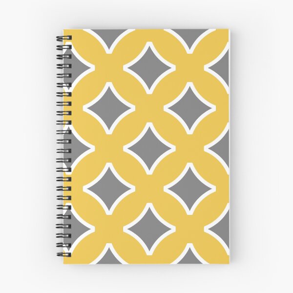 Artikelvorschau, Mustard yellow, white, grey, modern, ornamental, pattern entworfen und verkauft von Svitac.
