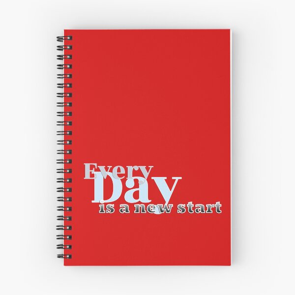 Item preview, Inspirational Motivator Typography Design: "Every day is a new start" designed and sold by daracan.