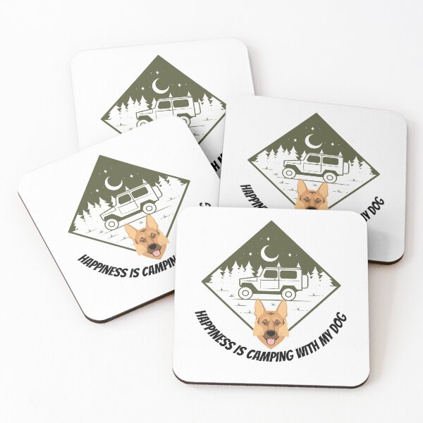 Item preview, Happiness Is Camping With My Dog designed and sold by Chanchane Store.