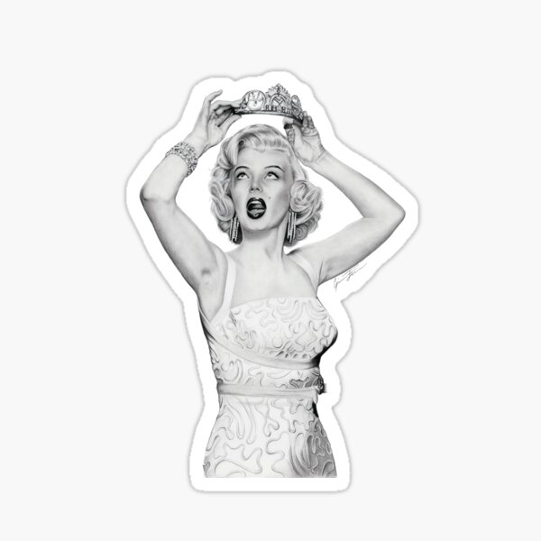 Marilyn Crown Sticker