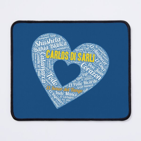 Item preview, I Heart Carlos Di Sarli - El Señor del Tango Word Art Heart designed and sold by infinitetango.