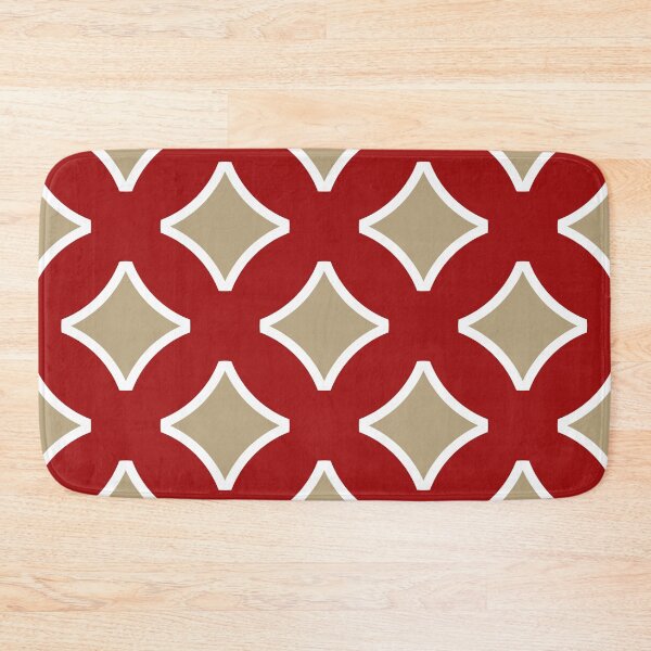 Artikelvorschau, Burgundy, white, beige, modern, ornamental, pattern entworfen und verkauft von Svitac.
