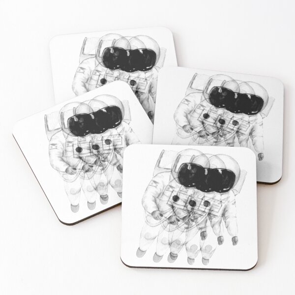 Item preview, Black and White Echoed  Astronaut designed and sold by erwnalejo.