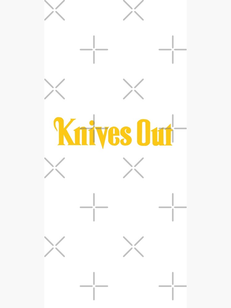 "Knives Out Logo" Poster by stickersyndrome Redbubble