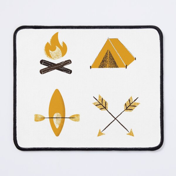 Item preview, Rustic Camping Drawing Pattern designed and sold by NoSpecialShop.