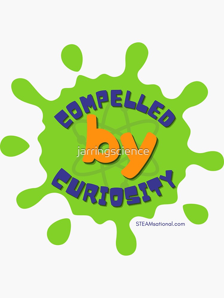 Thumbnail 3 of 3, Sticker, Compelled by Curiosity Shirt Mary Leakey Quote Science  designed and sold by jarringscience.