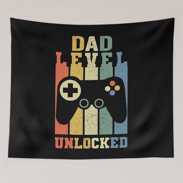 Item preview, Dad level unlocked funny dad to be new dad gamer shirt for videogames lover daddies designed and sold by jojocat90.
