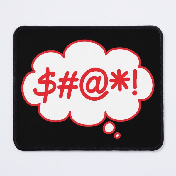 Item preview, Copy of $#@*! (Swearing Thought Bubble) Red Version designed and sold by SarcasticWords.