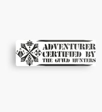 Certified By The Guild of Hunters HORIZONTAL Metal Print
