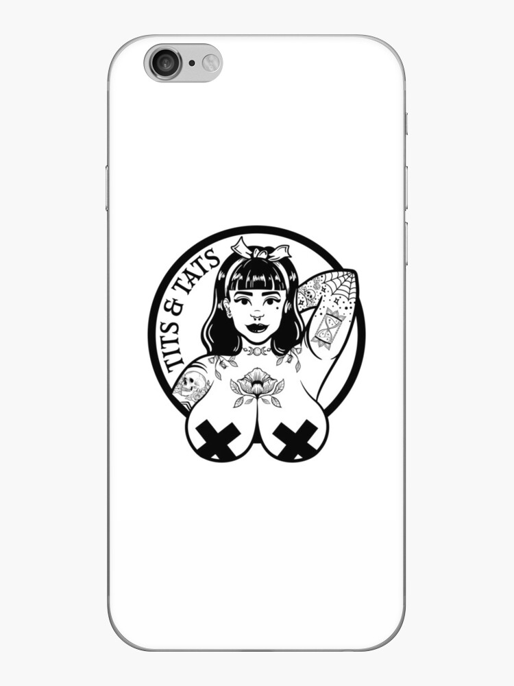 Tits and Tats Big Boobs and Tattoos Pinup Girl iPhone Skin for