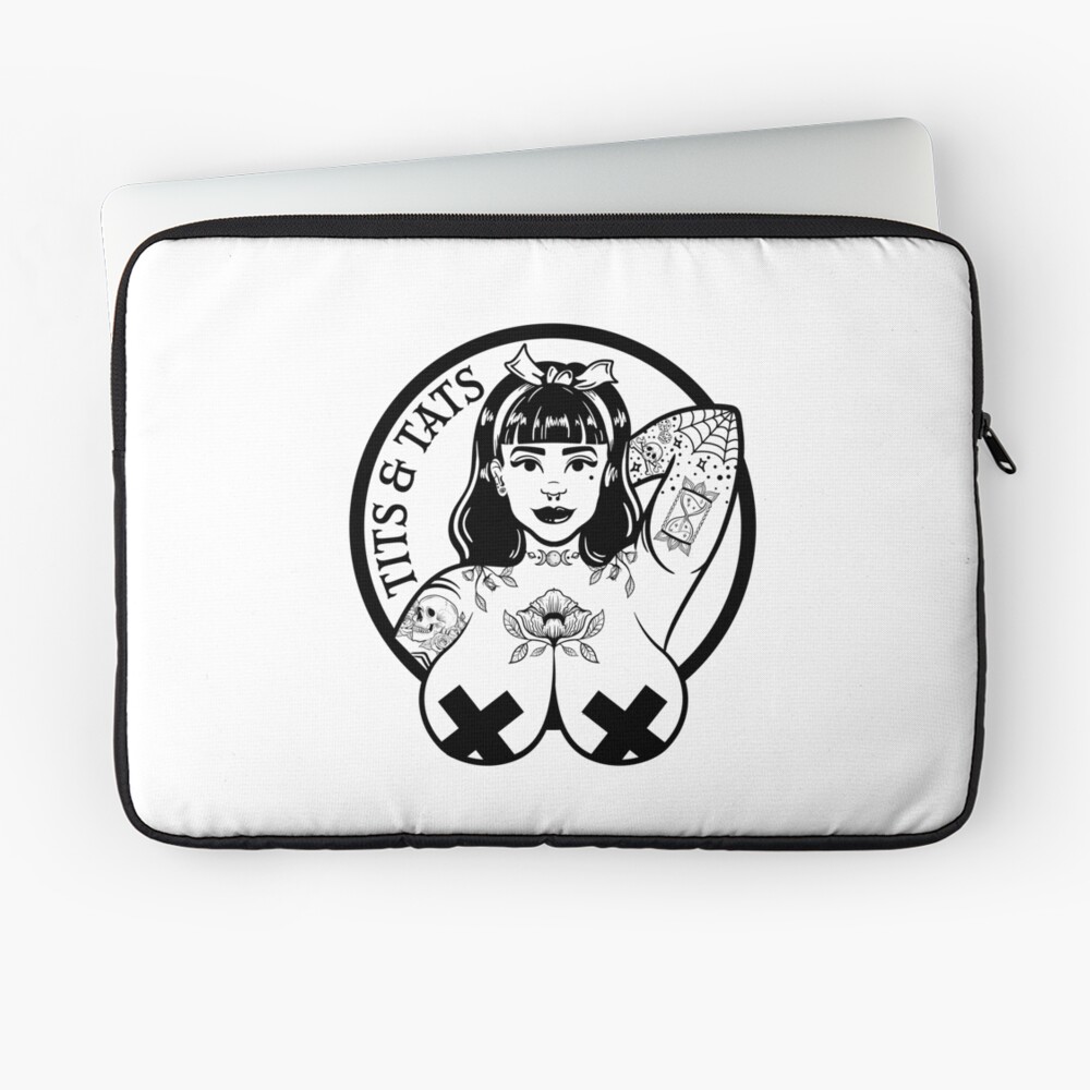 Tits and Tats Big Boobs and Tattoos Pinup Girl Laptop Sleeve for Sale by  partysparkle | Redbubble