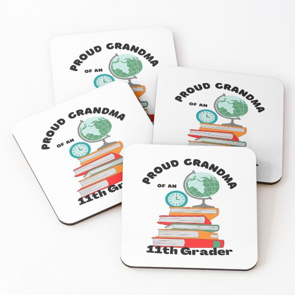 Item preview, proud grandma of an eleventh grader, books and globe graphic designed and sold by Jessi-Sketches.