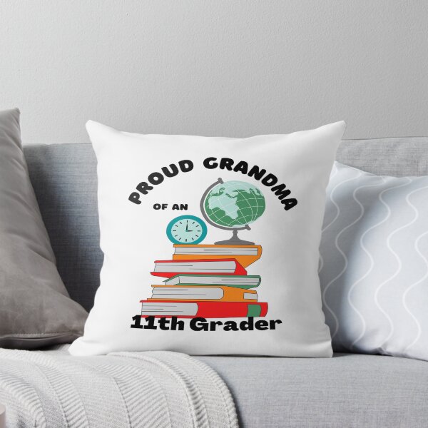 Item preview, proud grandma of an eleventh grader, books and globe graphic designed and sold by Jessi-Sketches.