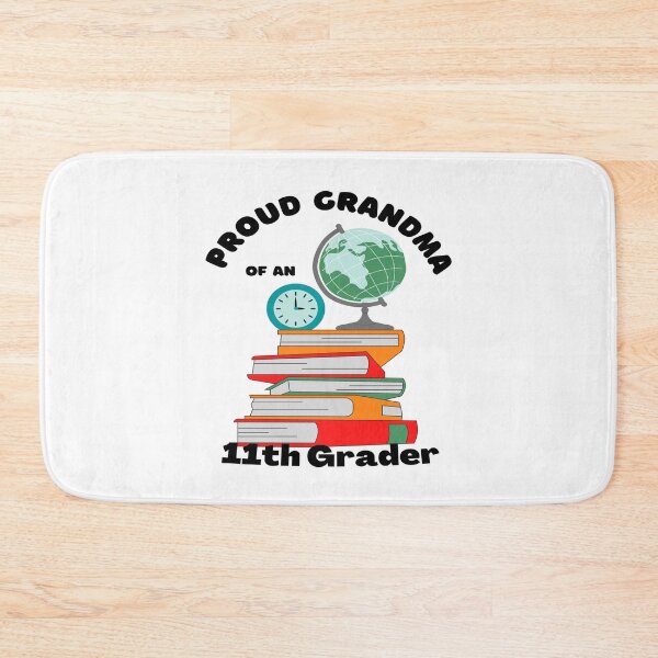 Item preview, proud grandma of an eleventh grader, books and globe graphic designed and sold by Jessi-Sketches.