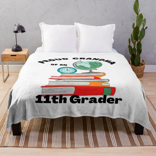Item preview, proud grandma of an eleventh grader, books and globe graphic designed and sold by Jessi-Sketches.