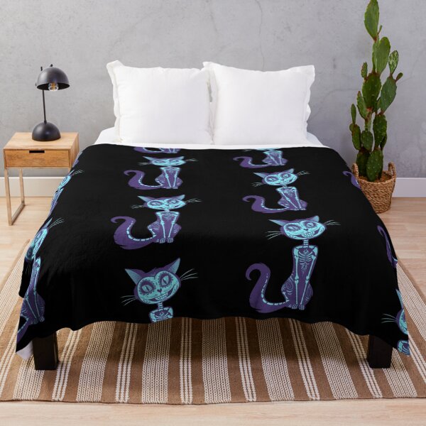Item preview, Spooky Cat Blue - Spooky Halloween designed and sold by RudeBeeDesigns.