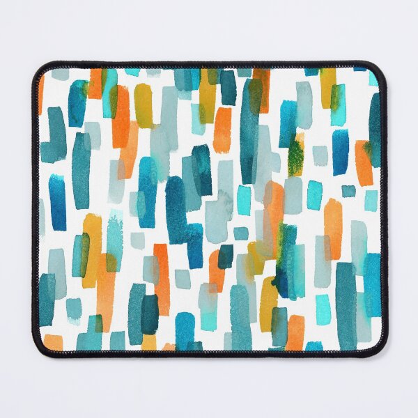 Item preview, Coral and Teal Watercolor Abstract designed and sold by Alisha Watercolors.