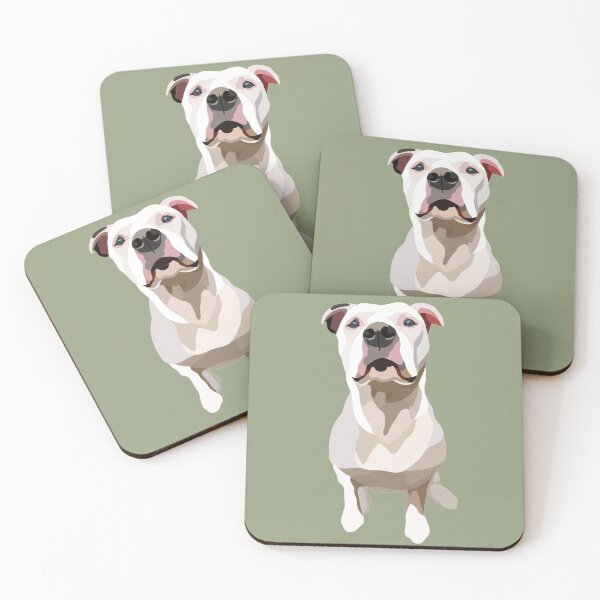Item preview, American Staffordshire Terrier Mix Dog Portrait Digital Illustration designed and sold by sherylwylie.
