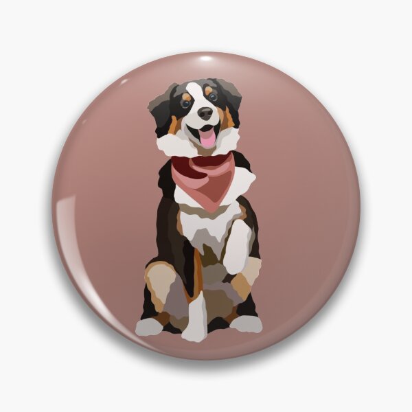 Item preview, Mini Australian Shepherd Dog Portrait Digital Illustration designed and sold by sherylwylie.