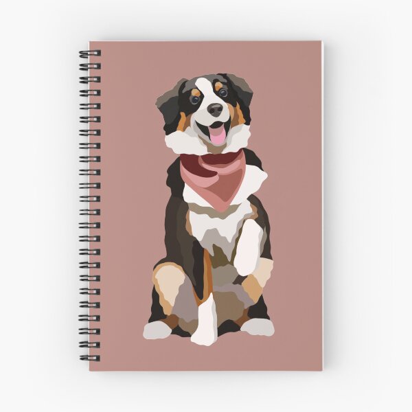 Item preview, Mini Australian Shepherd Dog Portrait Digital Illustration designed and sold by sherylwylie.