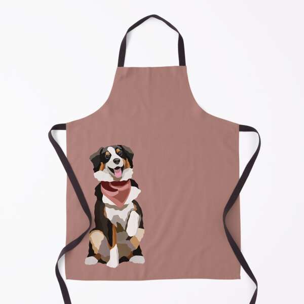 Item preview, Mini Australian Shepherd Dog Portrait Digital Illustration designed and sold by sherylwylie.