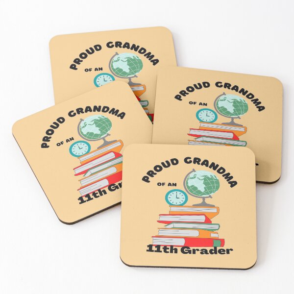 Item preview, proud grandma of an eleventh grader, books and globe graphic designed and sold by Jessi-Sketches.