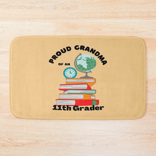 Item preview, proud grandma of an eleventh grader, books and globe graphic designed and sold by Jessi-Sketches.