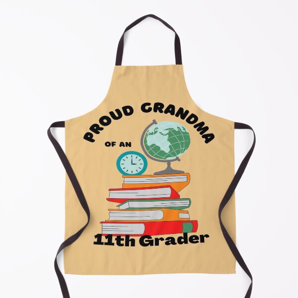 Item preview, proud grandma of an eleventh grader, books and globe graphic designed and sold by Jessi-Sketches.