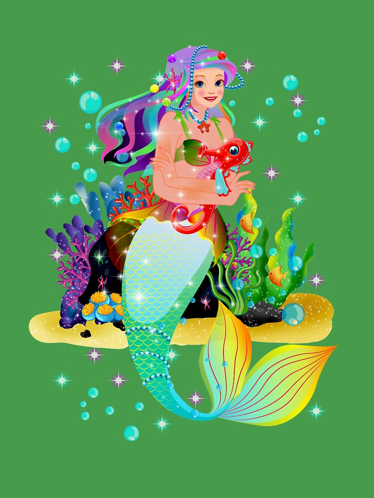Thumbnail 2 of 2, Baby One-Piece, Meredith the Mermaid™ designed and sold by TeelieTurner.
