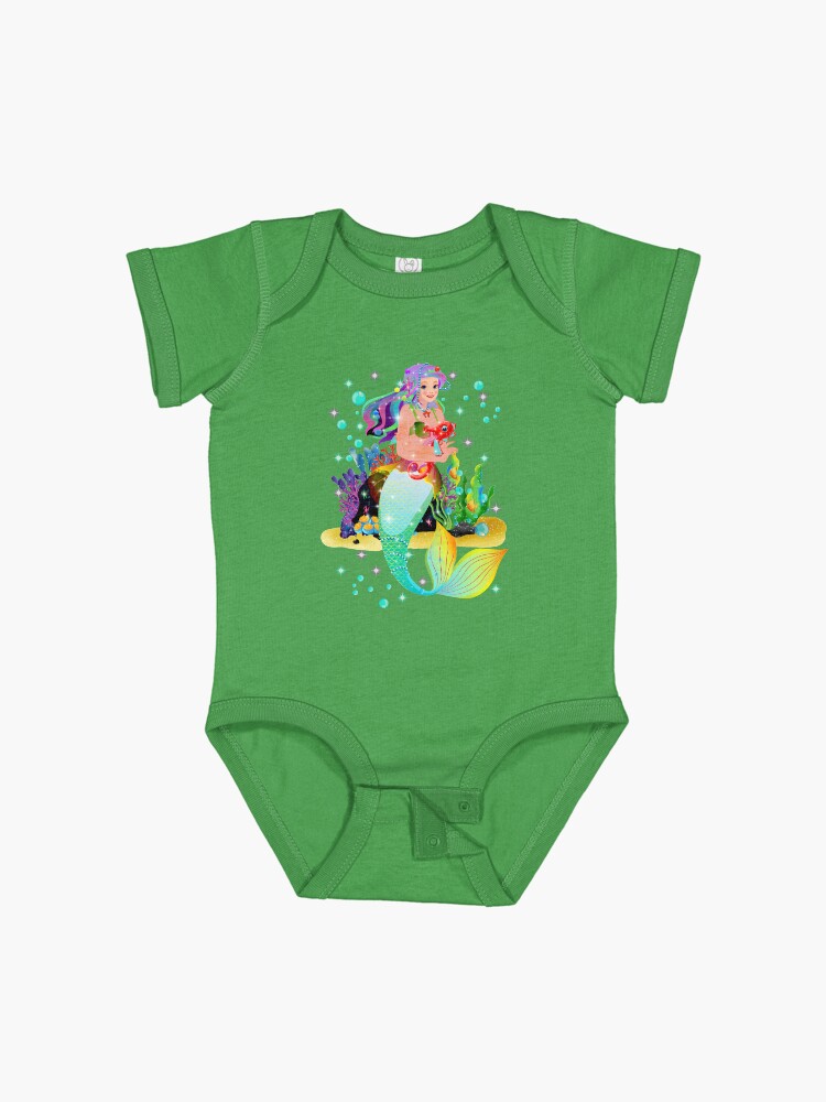 Thumbnail 1 of 2, Baby One-Piece, Meredith the Mermaid™ designed and sold by TeelieTurner.