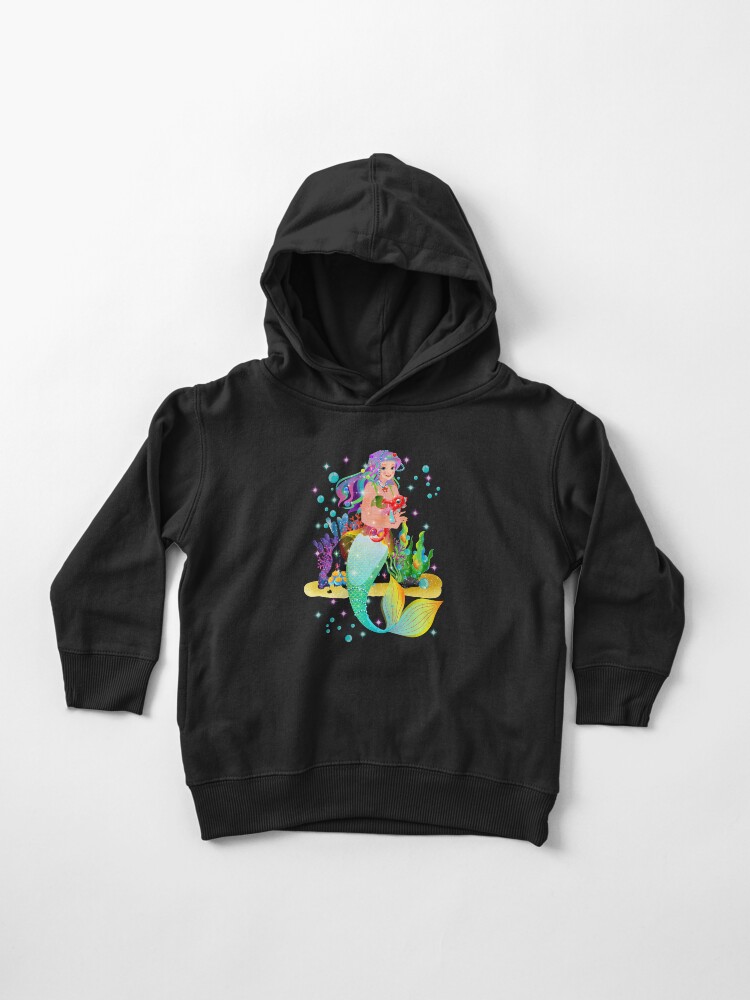 Thumbnail 1 of 5, Toddler Pullover Hoodie, Meredith the Mermaid™ designed and sold by TeelieTurner.