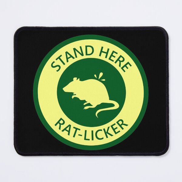 Item preview, STAND HERE RAT-LICKER (Distance Sticker 1) designed and sold by SarcasticWords.