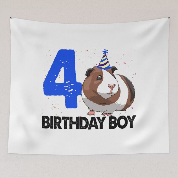 Item preview, Birthday Boy 4 Guinea Pig designed and sold by Bendthetrend.