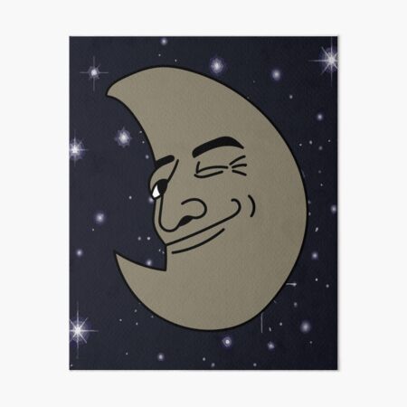 Luminous Moon Half Moon Face - Halfmoon - Pillow