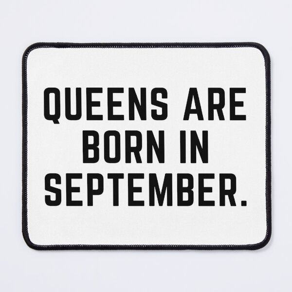 Item preview, Queens are born in september. September birthday month. Virgo or Libra.  Font design.  designed and sold by theslowdown.